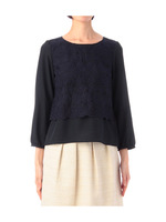 レースブラウス/ベージュ系(451)