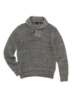 STONE WASH ショールカラープルオーバーセーター/ブラウン系(043)