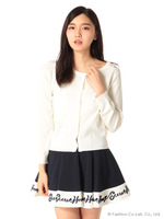 バックハートカーディガン/ピンク