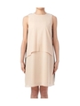 バックプリーツワンピース/ベージュ(552)