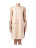 バックプリーツワンピース/ベージュ(552)