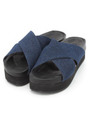Cross Sandals/Navy