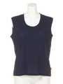 【BED&BREAKFAST】COZUMORAMA NEP RIB Sleeveless Short Top/NAVY