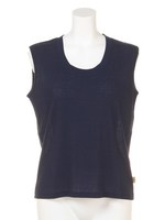 【BED&BREAKFAST】COZUMORAMA NEP RIB Sleeveless Short Top/NAVY