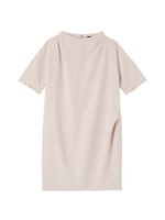 アシンメトリータックワンピース/ベージュ系(050)