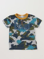 オリジナル迷彩ダイナソーPTTシャツ/ブルー