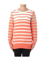 コットンボーダープルオーバー/オレンジ(367)