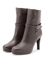 サイドベルトショートブーツ/ダークブラウン(043)