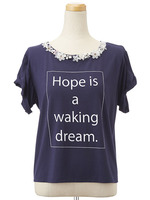 ビジュロールアップソデトップス/ピンク