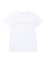 メッセージプリントTシャツ/ホワイト(001)