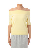 リブニットプルオーバー/イエロー系(032)