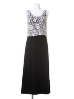 【ヒルナンデスで紹介】レースドッキングマキシＯＰ/ブラック