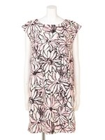 【1stline】筆タッチひまわりワンピースCL-0794/BE