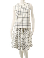 【Edit Sheen】格子柄セットアップ/ブルー