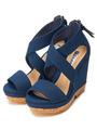 ウェッジサンダル/NVY