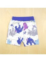 サイプリント天竺4分丈パンツ/ブルー