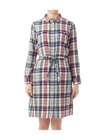 ビエラチェックシャツワンピース/ダークグリーン(223)