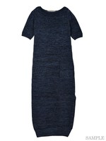 マーブルパフマキシニットOP/グレー