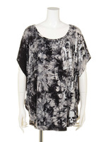 ムラ染めモモンガチュニック/オフホワイト