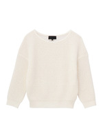 [L]ペーパーレーヨンコットンニット/ホワイト(003)