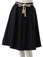 【Edit Sheen】マリンギャザーフレアスカート/ネイビー