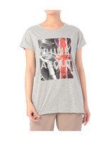 ガールフォトプリントTシャツ/ライトグレー(011)