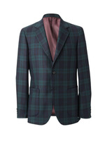 トップギンガムチェックジャケット/ネイビー系(394)