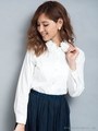 フラワーカラーシャツ/オフホワイト