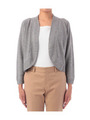 ボレロ風ニットカーディガン/グレー系(012)