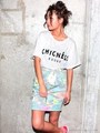 【ANAP】CHICNESSスラブ地Tシャツ/WH