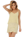 シフォンレイヤードレースワンピース/BEIGE