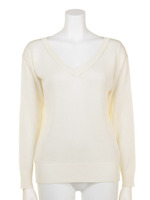 シルクニットトップス/OFFWH