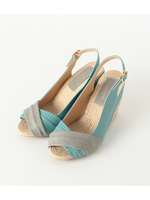 バイカラーウエッジサンダル/イエロー(032)