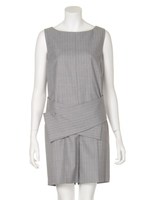 ピンストベルトコンビネゾン/GRYxWHT