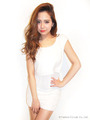 SUMMER KNIT シフォンTOPS/O/WHT