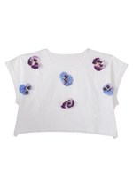 pansy T-shirt/black