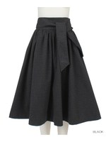 ウエストマークボリュームスカート/BLACK