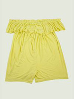 オフショルギャザー オールインワン/YE