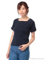 スクエアネックプルオーバー/アイボリー