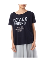 ダブルロゴプリントバックシャンTシャツ/オフホワイト(003)
