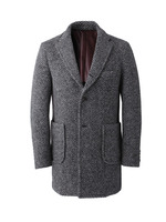 ビックヘリンボンスライバーニットチェスターコート/グレー(012)