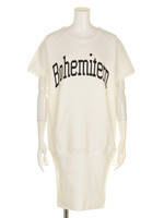 【Omekashi】Bohemiternスウェットワンピース/オフホワイト