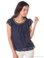 シアーフラワーPo/ネイビー