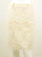 ツイードレーススカート/YE