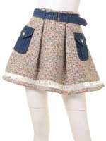 デニム*ツイード　スカート/BG