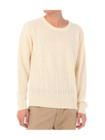 編地3変化ニット/オフホワイト(003)