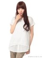 ・シャツタンクセットチュニック/Stripe