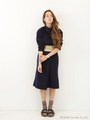 【KiiRA】 SMOOTH OFF-NECK TOPS/NAVY