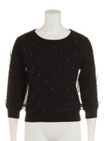 【美人百花3月号掲載】オーバーチュールニット/ブルー