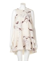 プリントフレアワンピース/STRIPE